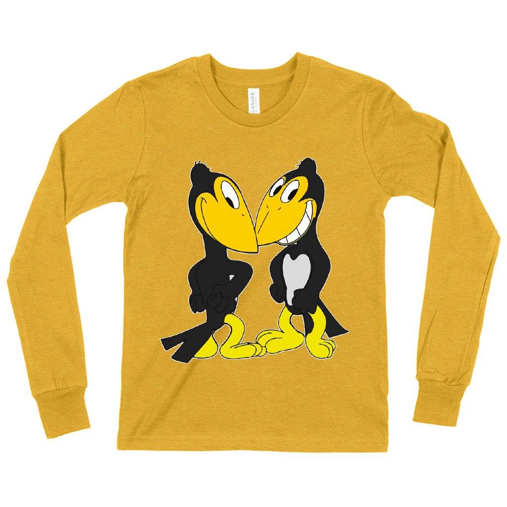 74275-cf52c9.jpeg Kids' Heckle and Jeckle Long Sleeve T-Shirt - Cartoon T-Shirt Kids & Baby Kids' Clothing Color : White|Gray Triblend|Heather Yellow Gold