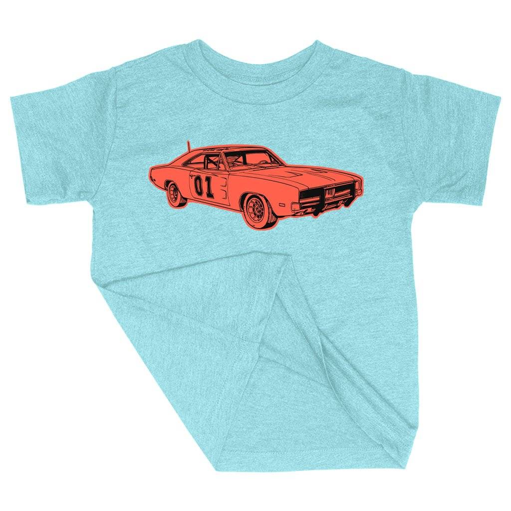 74441-5d88dc.jpeg Triblend Toddler General Lee T-Shirt - Car T-Shirt Kids & Baby Toddler Clothing Color : Ice Blue Triblend|Olive Triblend|Peach Triblend