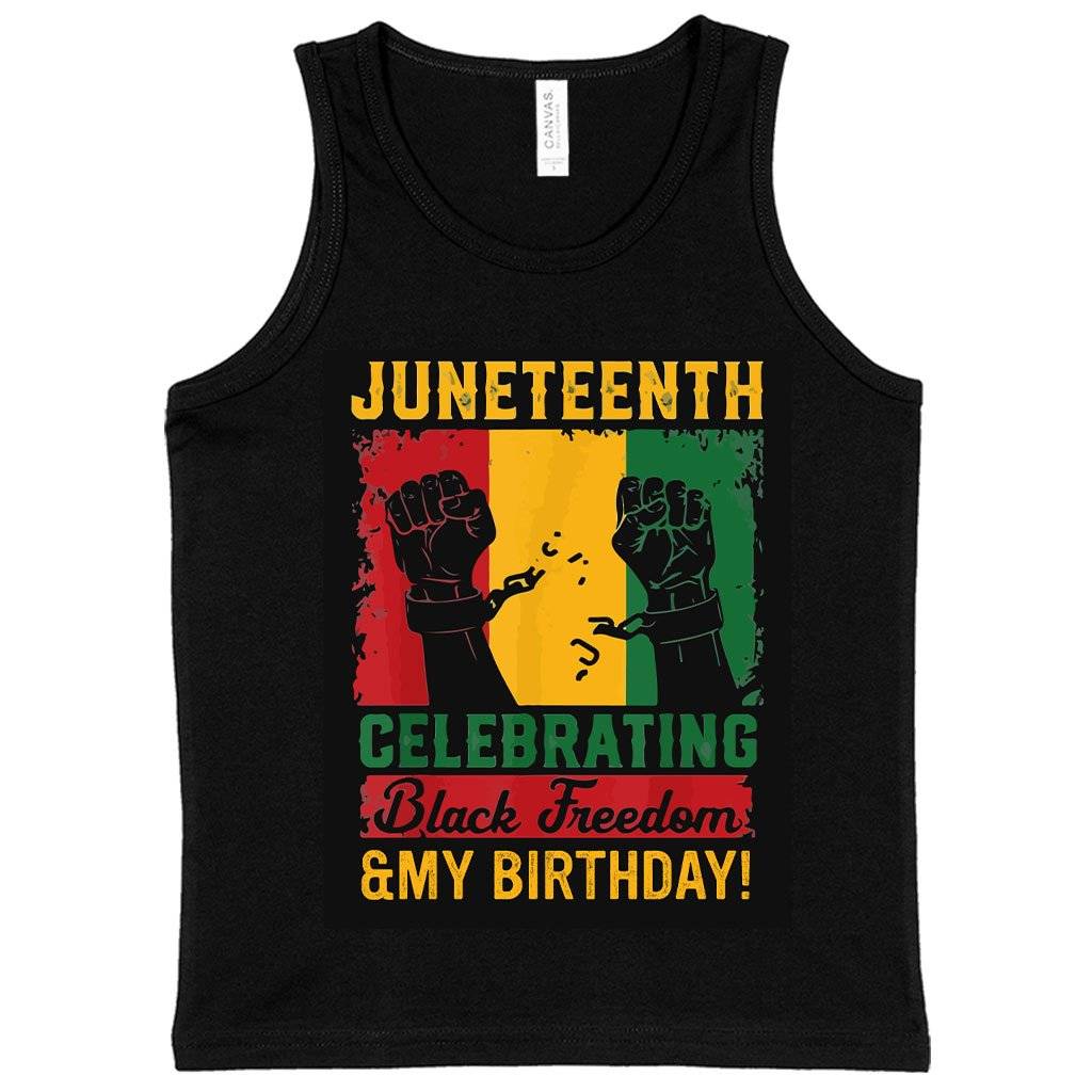 Kids’ Juneteenth Celebrating Tank – Juneteenth Birthday Tank