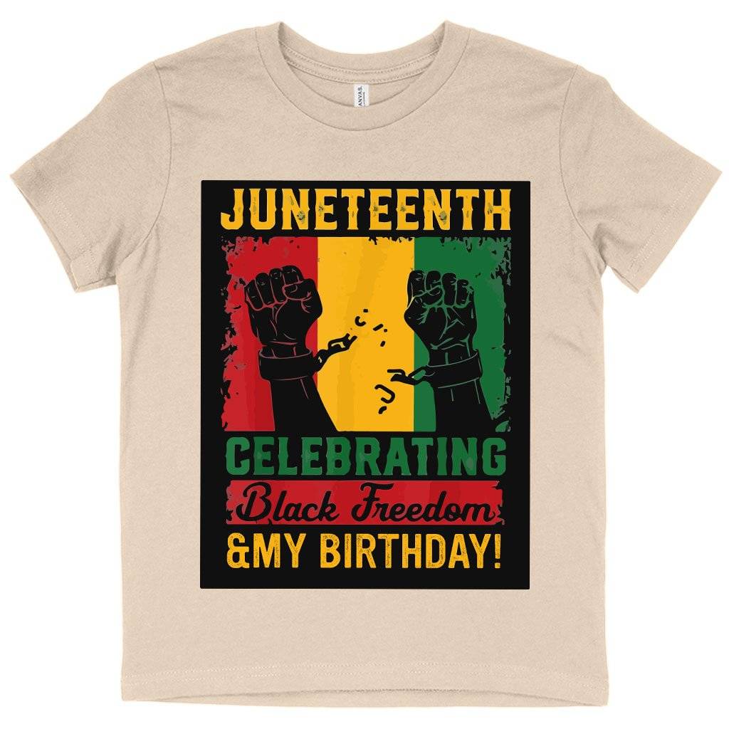 74598-59778d.jpeg Kids' Juneteenth Celebrating T-Shirt - Juneteenth Birthday T-Shirt Kids & Baby Kids' Clothing Color : Natural|White|Black