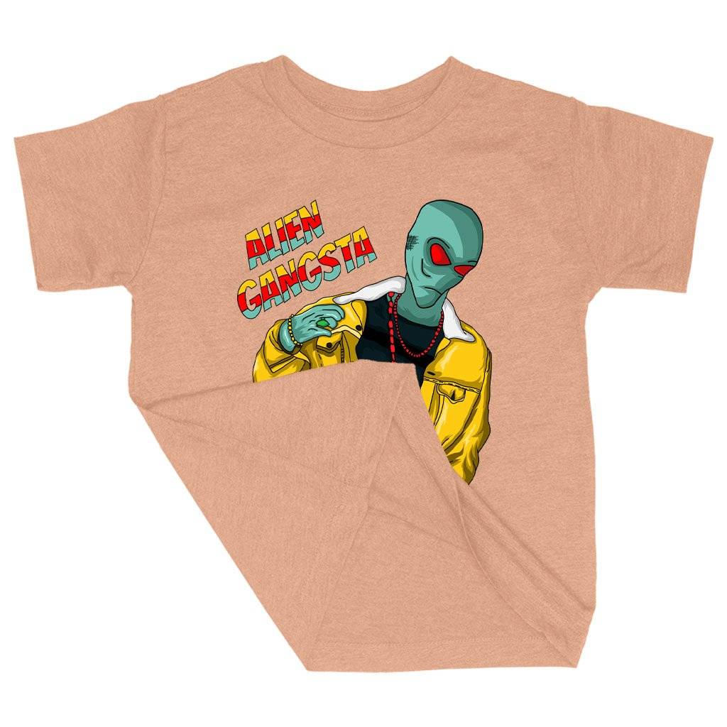 75122-7ac2c8.jpeg Triblend Toddler Alien Gangsta T-Shirt Kids & Baby Toddler Clothing Color : Ice Blue Triblend|Olive Triblend|Peach Triblend