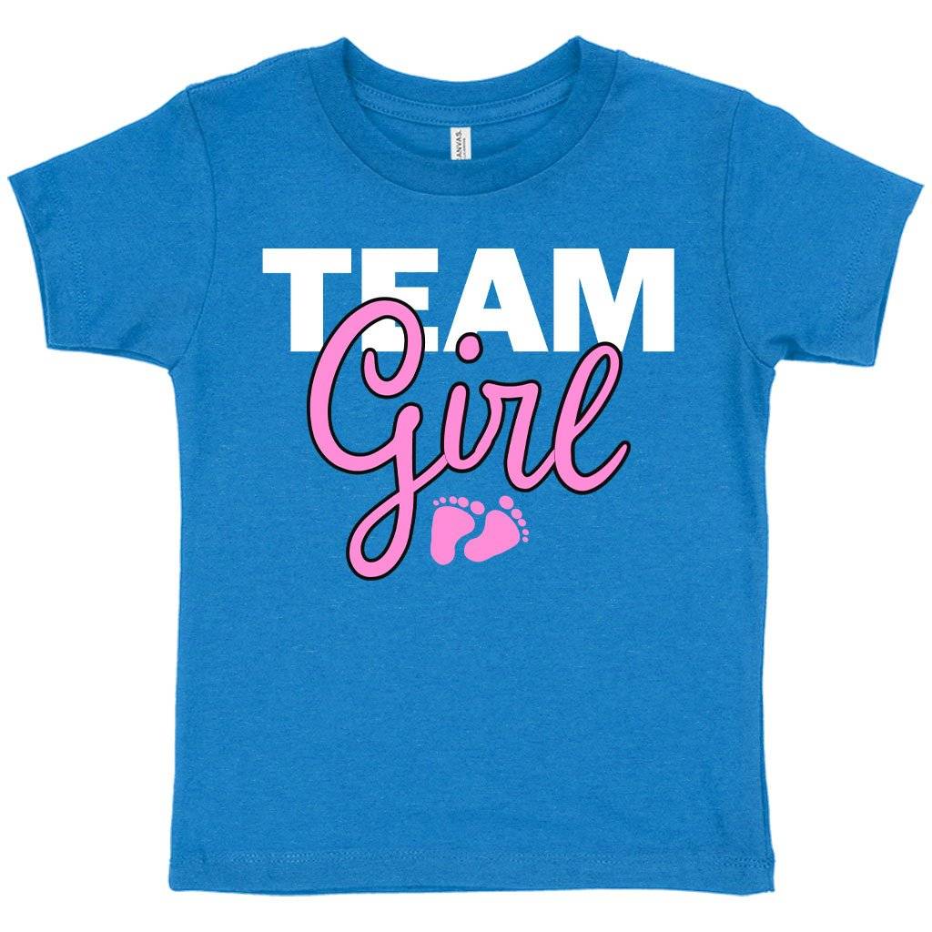 75897-508750.jpeg Toddler Team Girl T-Shirt - Girl Baby Shower T-Shirt Ideas Kids & Baby Toddler Clothing Color : Heather Columbia Blue|Athletic Heather|Heather Dust
