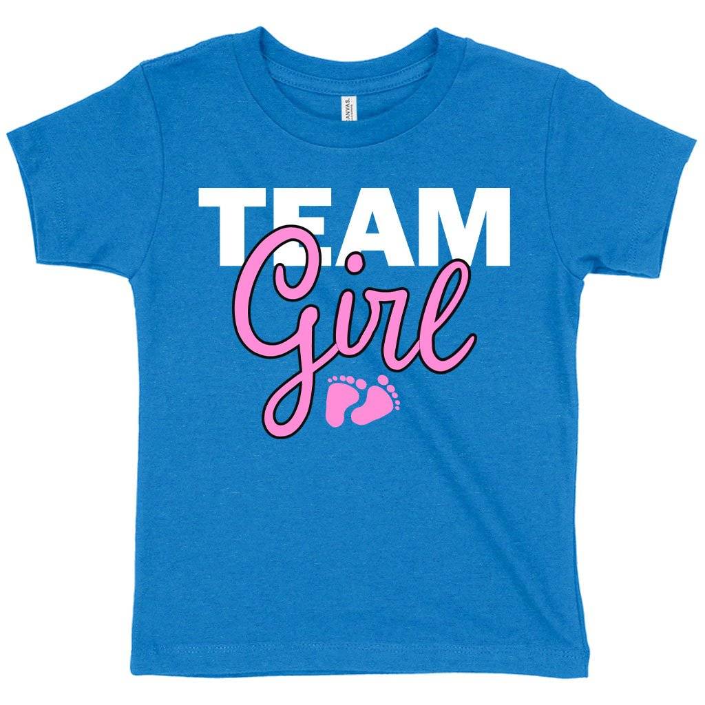 75897-8313b9.jpeg Toddler Team Girl T-Shirt - Girl Baby Shower T-Shirt Ideas Kids & Baby Toddler Clothing Color : Heather Columbia Blue|Athletic Heather|Heather Dust