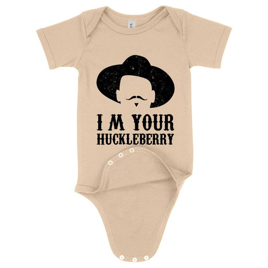 76241-8e7ba0.jpeg Baby Jersey I'm Your Huckleberry Onesie - Vintage Cowboy Onesie Baby Clothing Kids & Baby Color : White|Heather Dust|Yellow