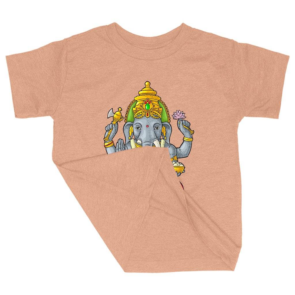 77422-b484ad.jpeg Triblend Toddler Ganesh T-Shirt - Hindu T-Shirts Kids & Baby Toddler Clothing Color : Ice Blue Triblend|Olive Triblend|Peach Triblend