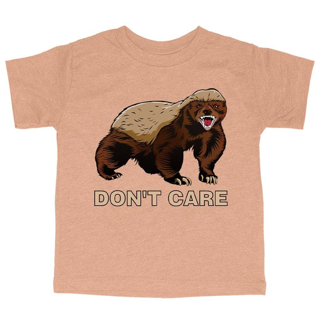77426-41795d.jpeg Triblend Toddler Honey Badger Don't Care T-Shirt - Funny Animal T-Shirt Kids & Baby Toddler Clothing Color : Ice Blue Triblend|Olive Triblend|Peach Triblend