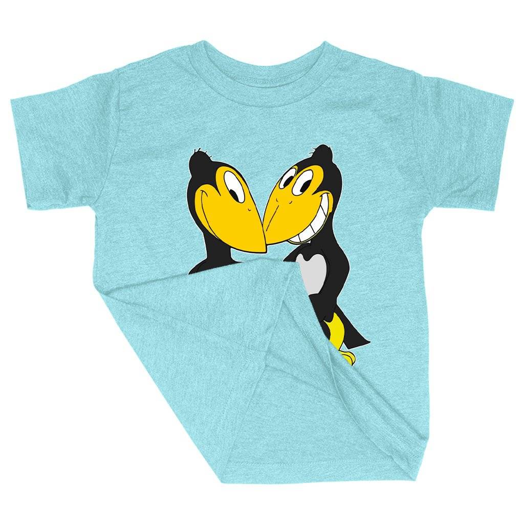77433-791933.jpeg Triblend Toddler Heckle and Jeckle T-Shirt - Cartoon T-Shirt Kids & Baby Toddler Clothing Color : Ice Blue Triblend|Olive Triblend|Peach Triblend