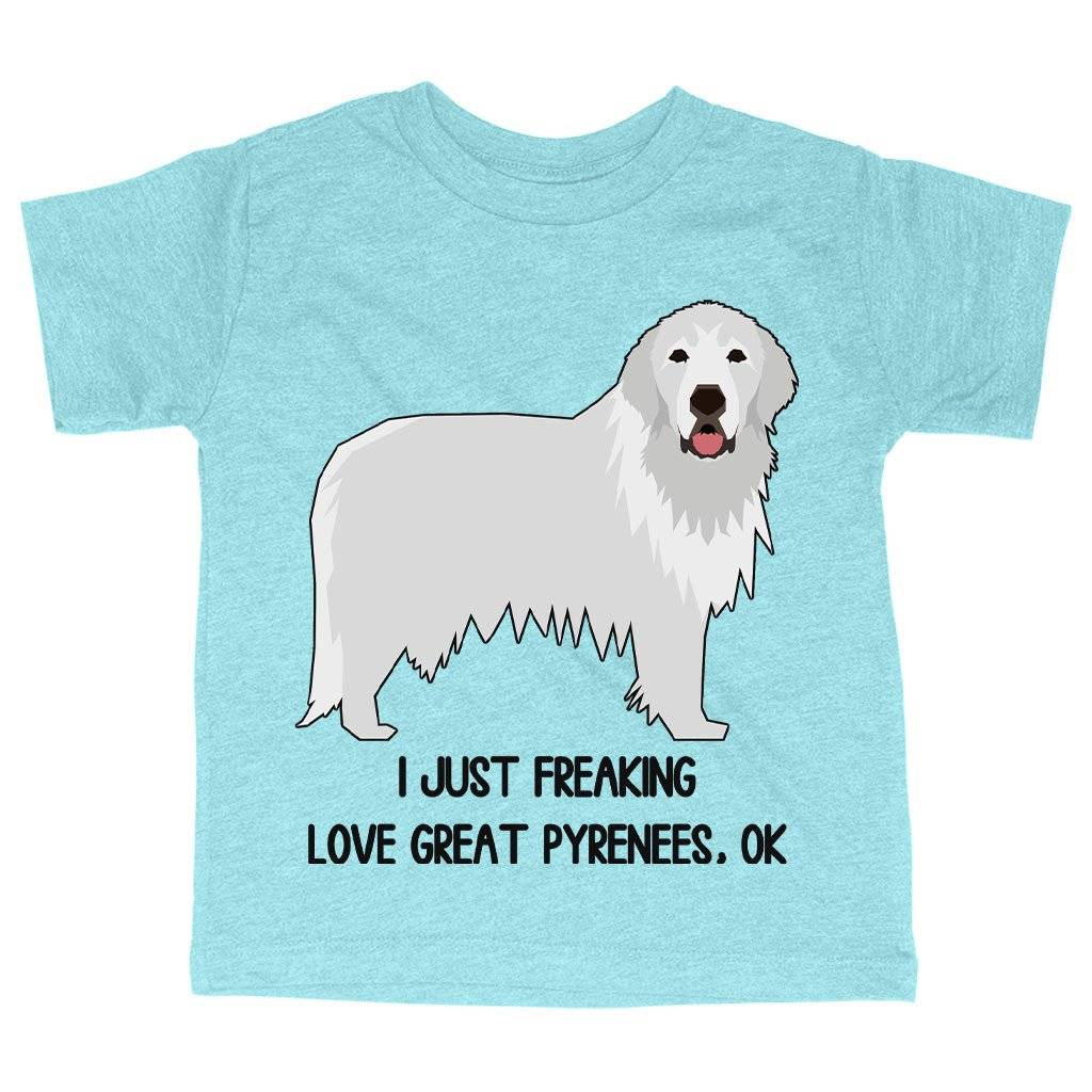 77442-4a1593.jpeg Triblend Toddler I Just Freaking Love Great Pyrenees T-Shirt - Dog Lover T-Shirt Kids & Baby Toddler Clothing Color : Ice Blue Triblend|Olive Triblend|Peach Triblend