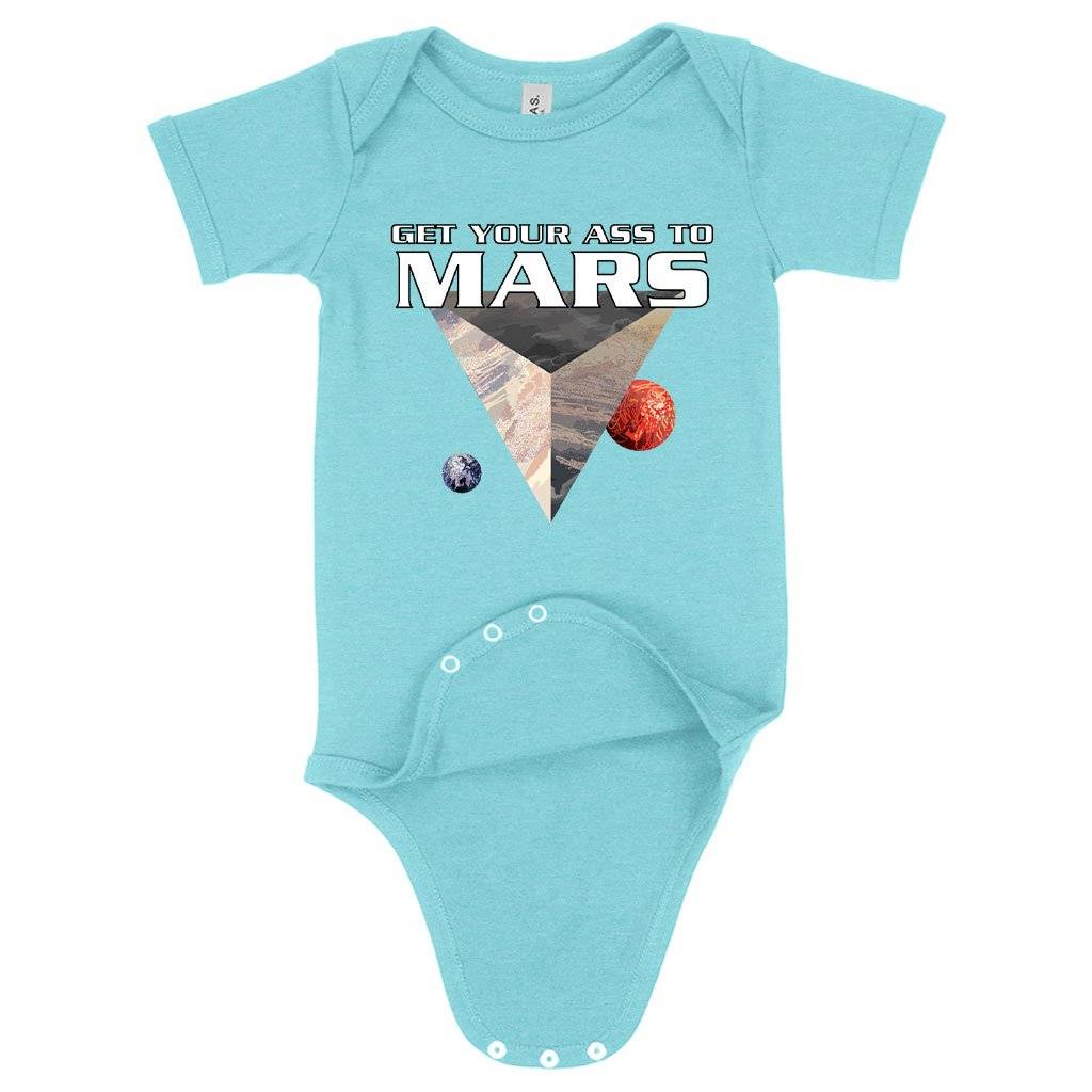 77627-7e6548.jpeg Baby Get Your Ass to Mars Onesie - Total Recall Onesie Baby Clothing Kids & Baby Color : Peach Triblend|Mauve Triblend|Ice Blue Triblend
