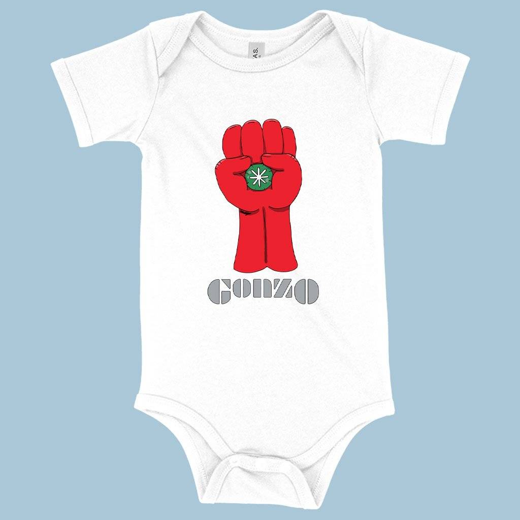77650-7d1e16.jpeg Baby Jersey Gonzo Onesie - Gonzo Hunter S. Thompson Onesie Baby Clothing Kids & Baby Color : Heather Dust|White|Asphalt