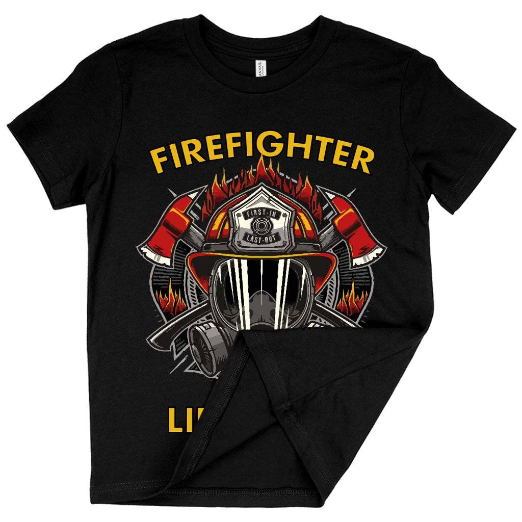 78104-3d648c.jpeg Kids' Firefighter Life Saver T-Shirt - Firefighter Design T-Shirt - Firefighter Apparel Kids & Baby Kids' Clothing Color : White|Columbia Blue|Black