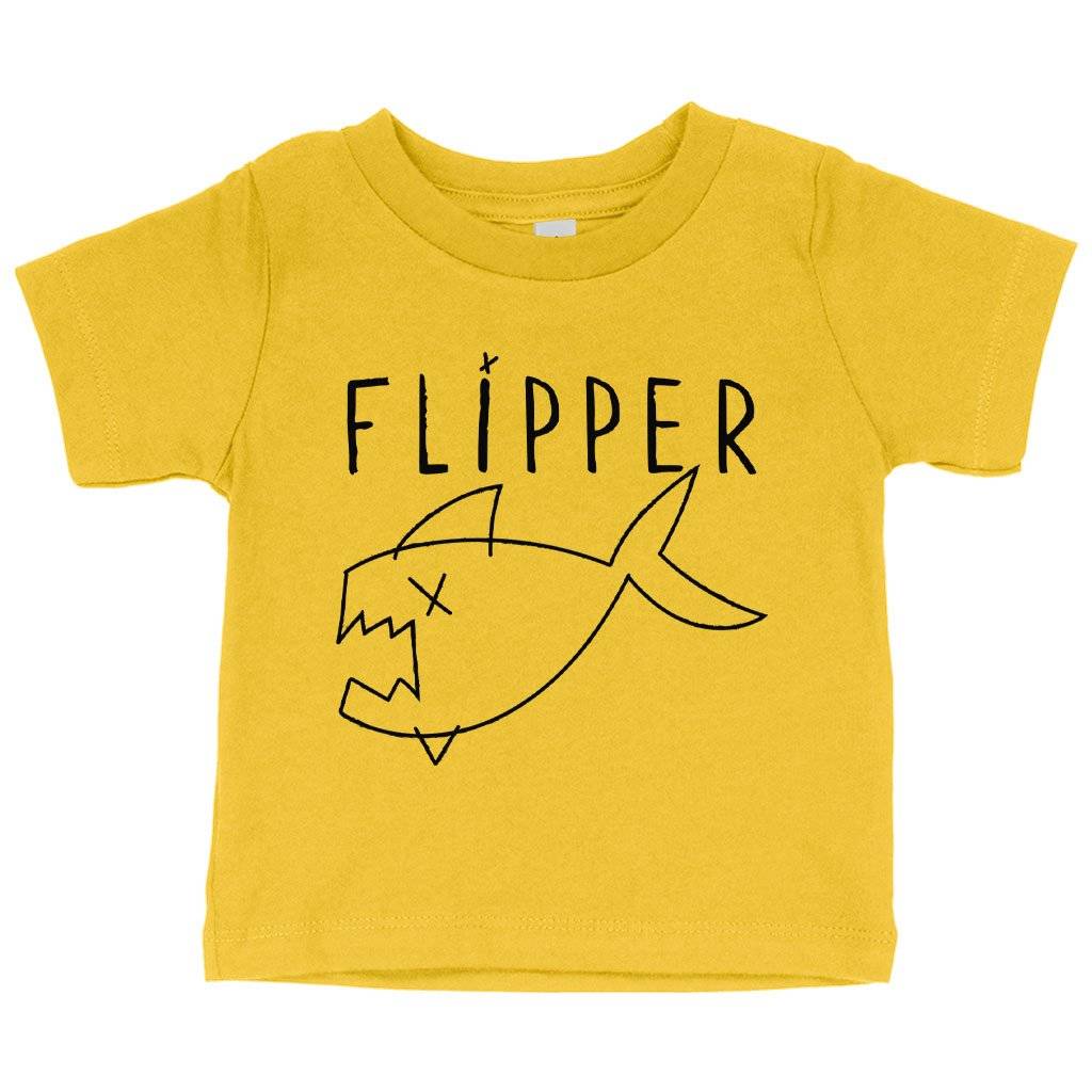 78511-371240.jpeg Baby Flipper T-Shirt - Kurt Cobain Flipper T-Shirt Baby Clothing Kids & Baby Color : Yellow|Pink|Navy