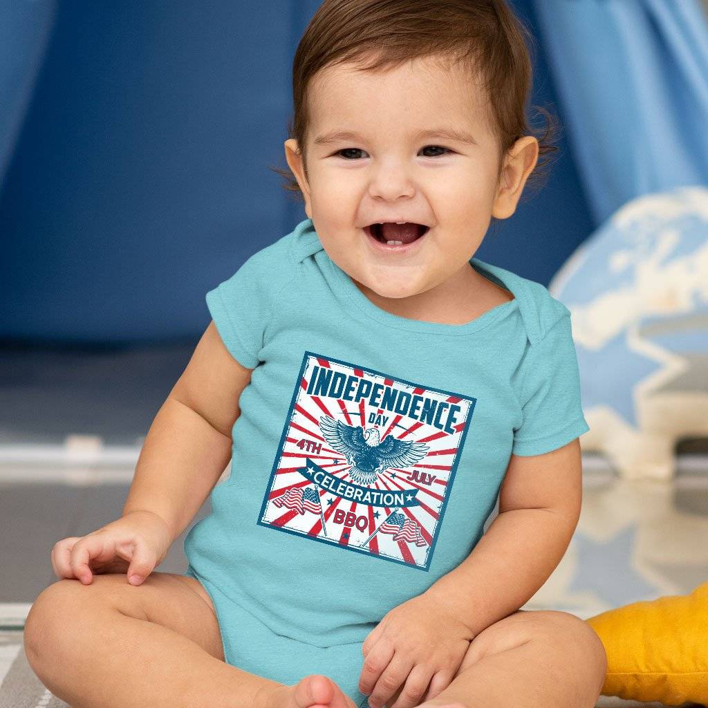 78513-594ea3.jpeg Baby Independence Day Celebration Onesie - Vintage Independence Day Onesie - Patriotic Onesie Baby Clothing Kids & Baby Color : Ice Blue Triblend|Peach Triblend|Mauve Triblend