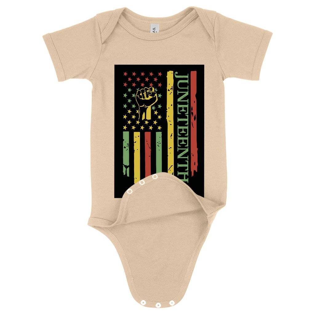 78514-89add3.jpeg Baby Jersey Juneteenth Flag Onesie - USA Flag Onesies Baby Clothing Kids & Baby Color : Asphalt|Heather Dust|White