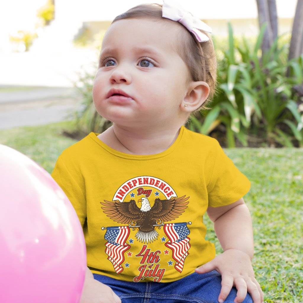 78521-c807c6.jpeg Baby Independence Day 4th of July T-Shirt - Independence Day T-Shirts - Patriotic USA T-Shirt Baby Clothing Kids & Baby Color : White|Yellow|Navy