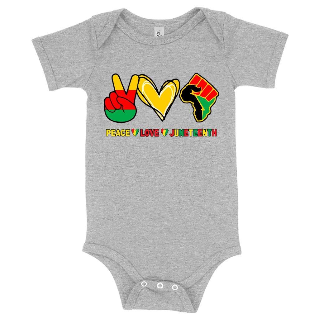 Baby Love Peace Juneteenth Onesie