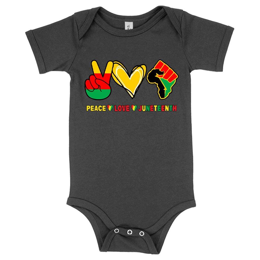 78523-73ae3a.jpeg Baby Jersey Love Peace Juneteenth Onesie Baby Clothing Kids & Baby Color : Asphalt|Pink|White