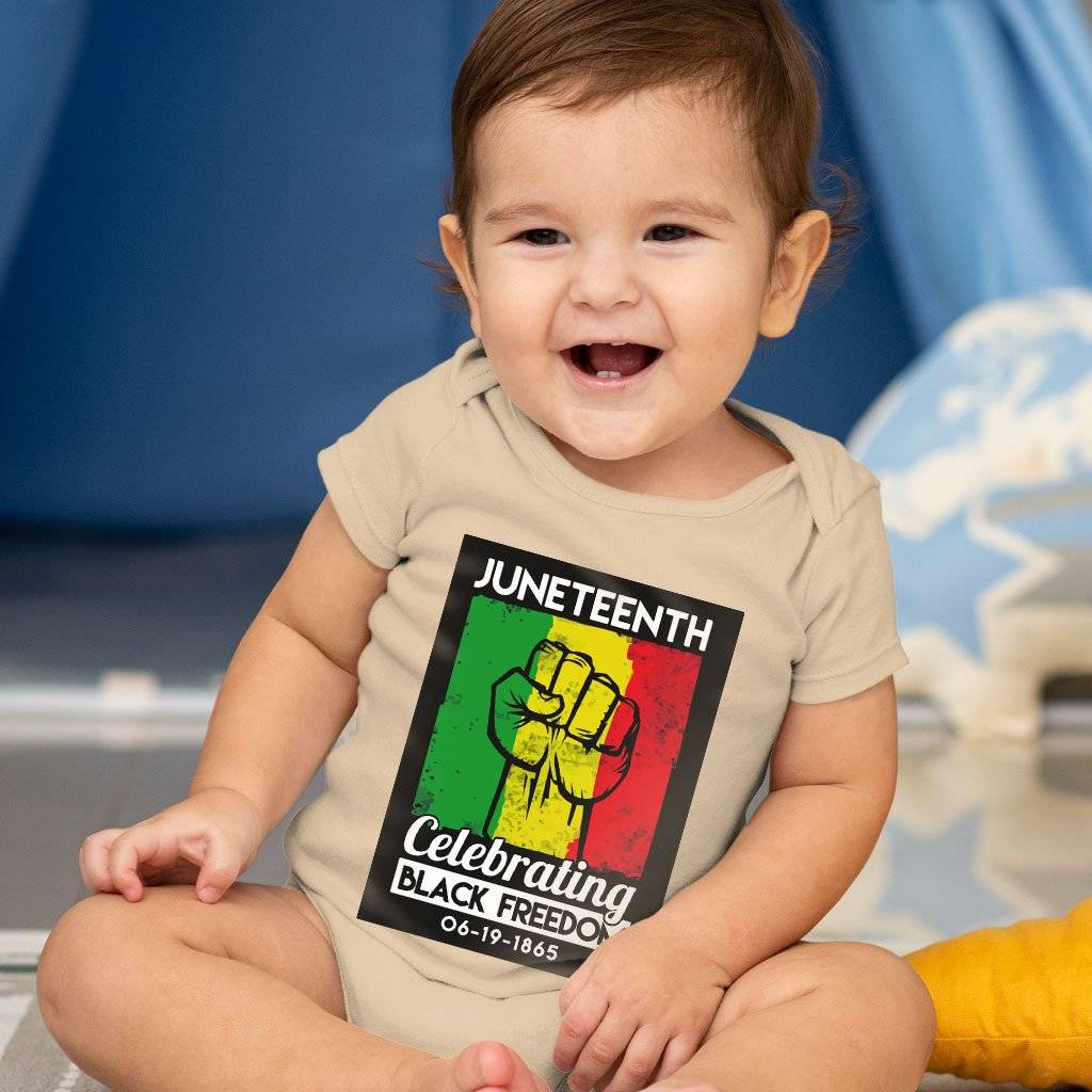 78524-38d1db.jpeg Baby Jersey Black American Celebrate Freedom Onesie - Vintage Juneteenth Onesie Baby Clothing Kids & Baby Color : Pink|Heather Dust|White