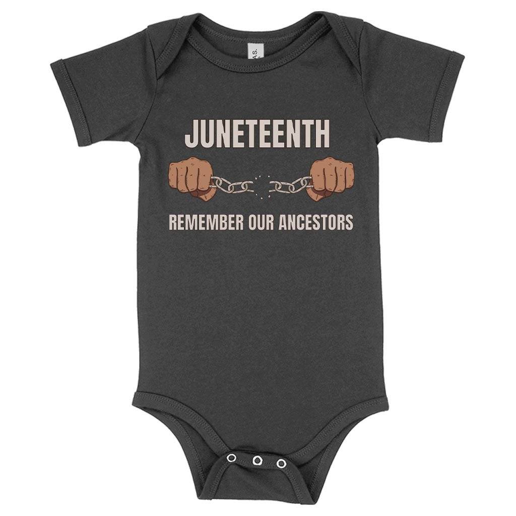 78528-54ac67.jpeg Baby Jersey Juneteenth Remember Our Ancestors Onesie - African American Juneteenth Onesies Baby Clothing Kids & Baby Color : White|Heather Columbia Blue|Asphalt