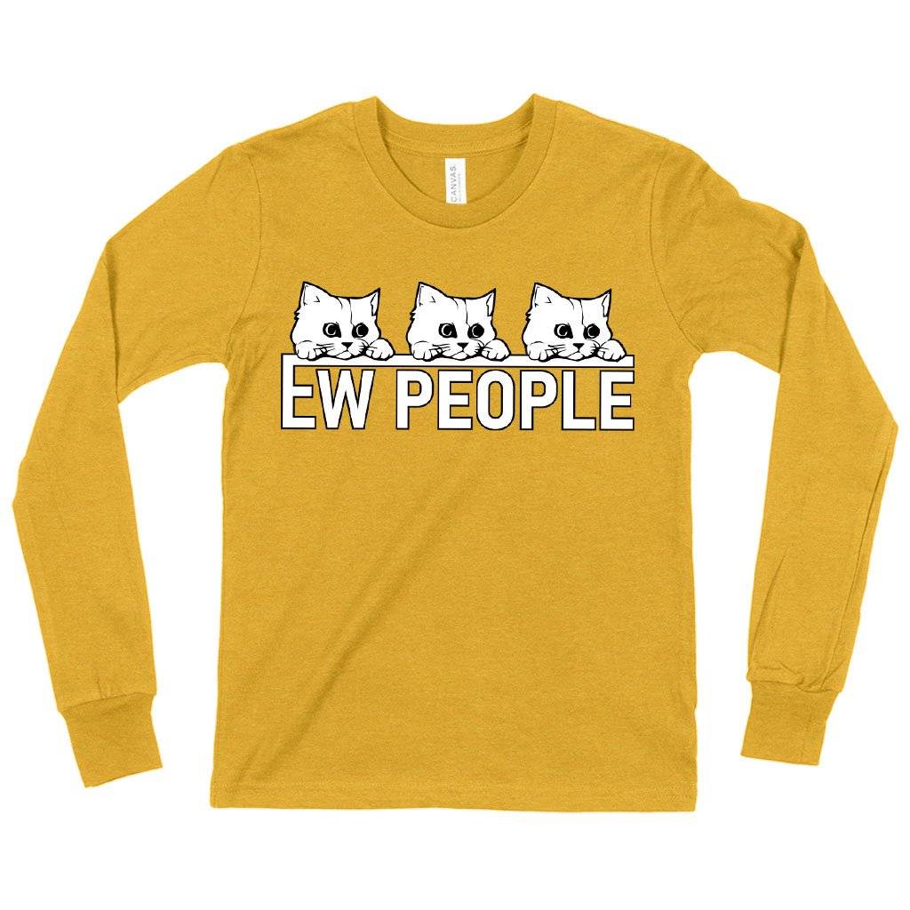 78779-40660b.jpeg Kids' Ew People Long Sleeve T-Shirt - Sarcasm T-Shirt Kids & Baby Kids' Clothing Color : True Royal Blue|Black|Heather Yellow Gold