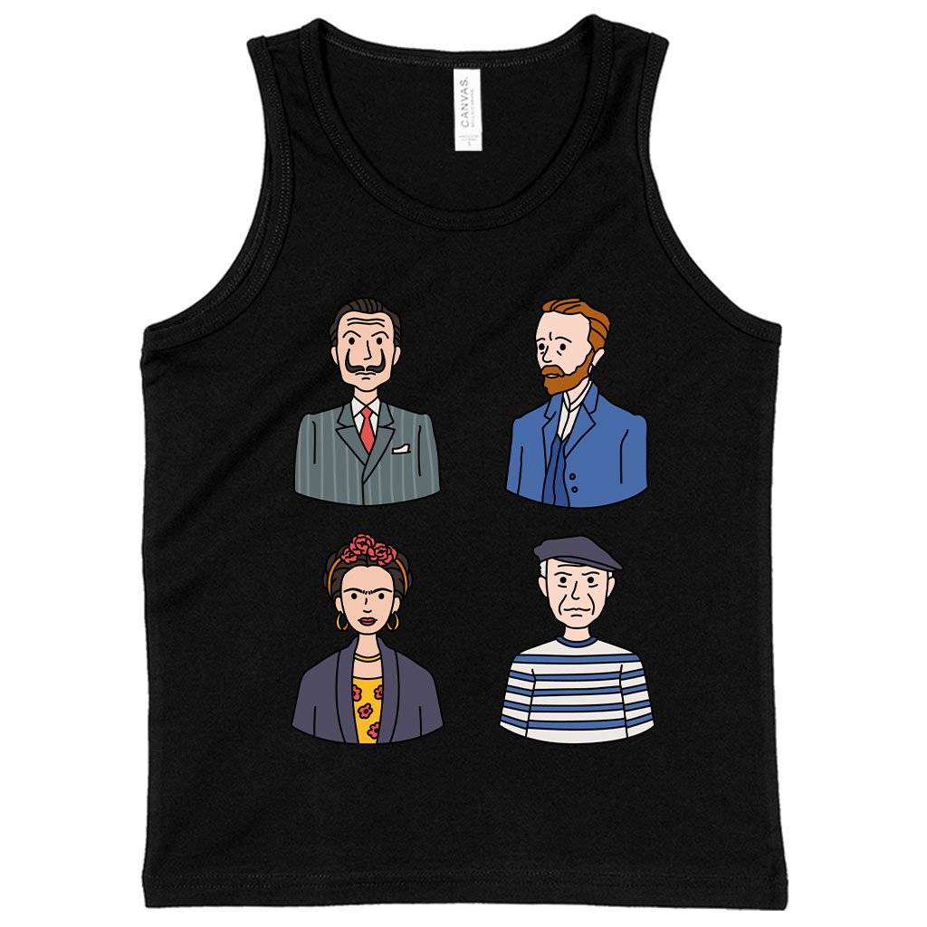 78787-540249.jpeg Kids' Famous Artists Tank - Art Print Tanks Kids & Baby Kids' Clothing Color : White|Black|Athletic Heather