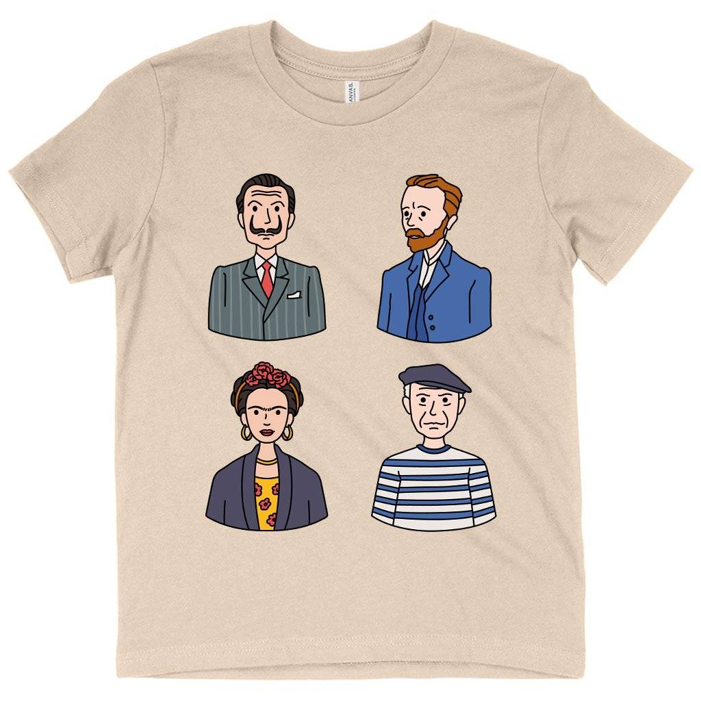 78790-1be457.jpeg Kids' Famous Artists T-Shirt - Art Print T-Shirts Kids & Baby Kids' Clothing Color : White|Natural|Pink