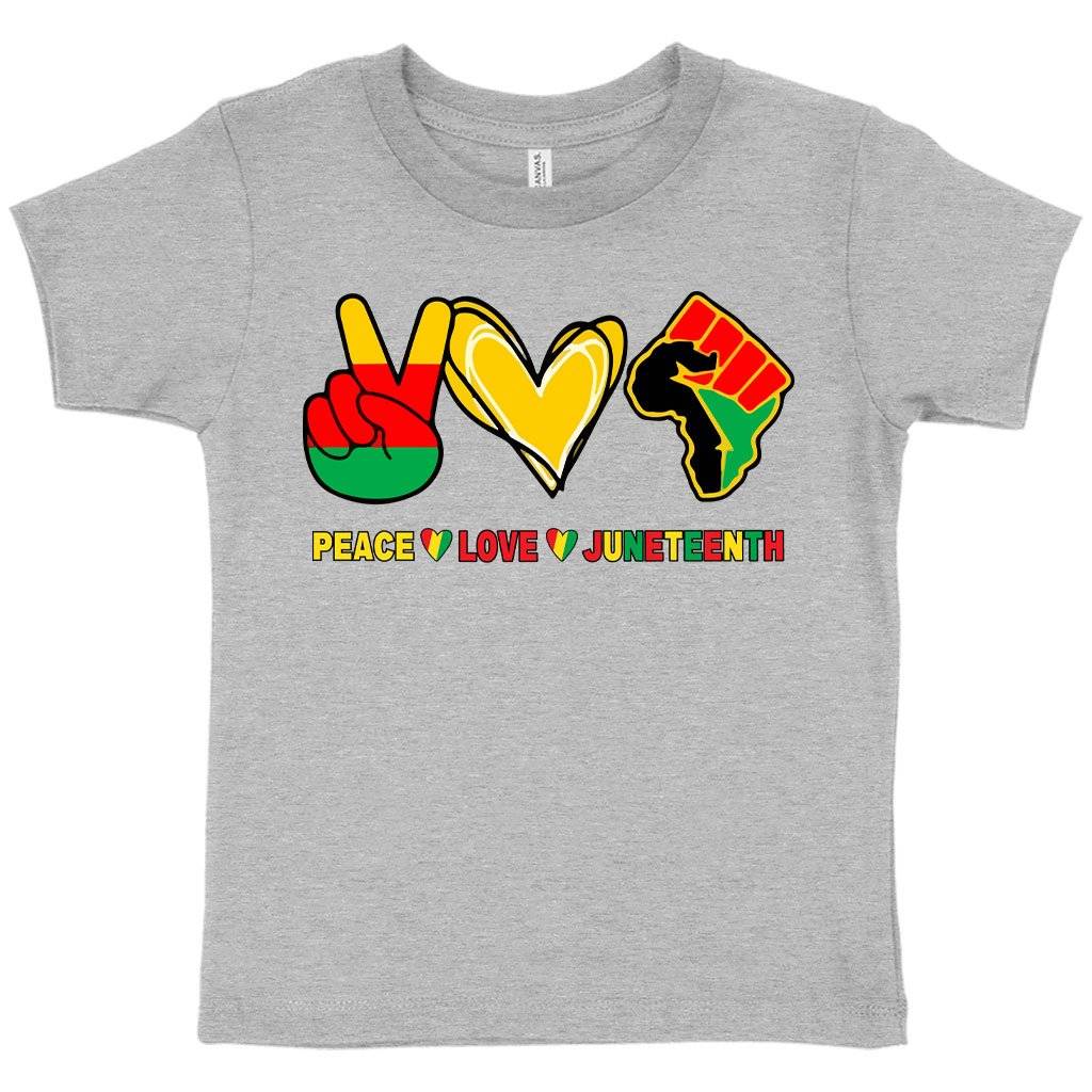 78871-8643f9.jpeg Toddler Love Peace Juneteenth T-Shirt Kids & Baby Toddler Clothing Color : Athletic Heather|Heather Dust|Heather Columbia Blue
