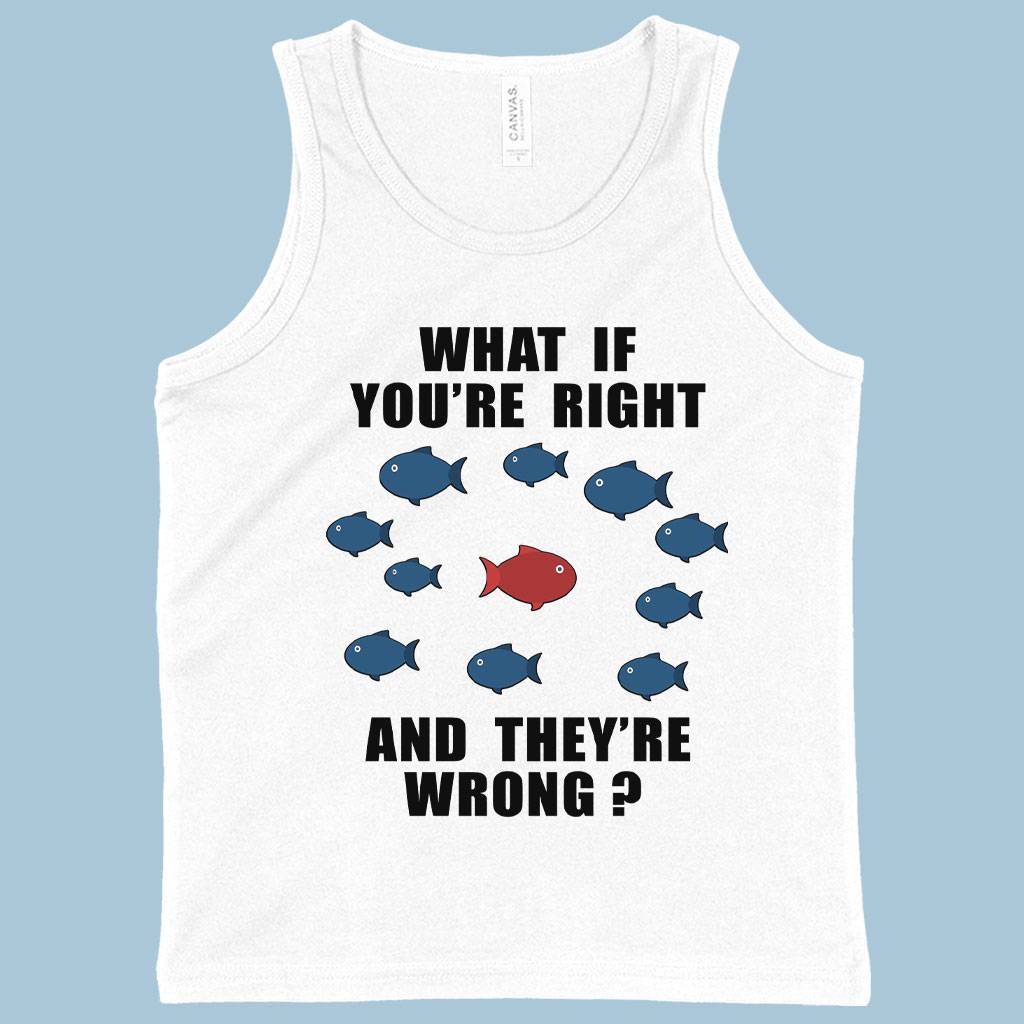 79303-fca706.jpeg Kids' What If You’re Right Tank - Fargo Tank - Fargo Clothing Kids & Baby Kids' Clothing Color : Black|White|Athletic Heather