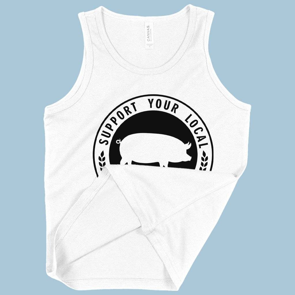 79306-3358f1.jpeg Kids' Support Your Local Farmer Tank - Farmers' Market Tanks - Tanks for Farmers Kids & Baby Kids' Clothing Color : Black|Athletic Heather|White