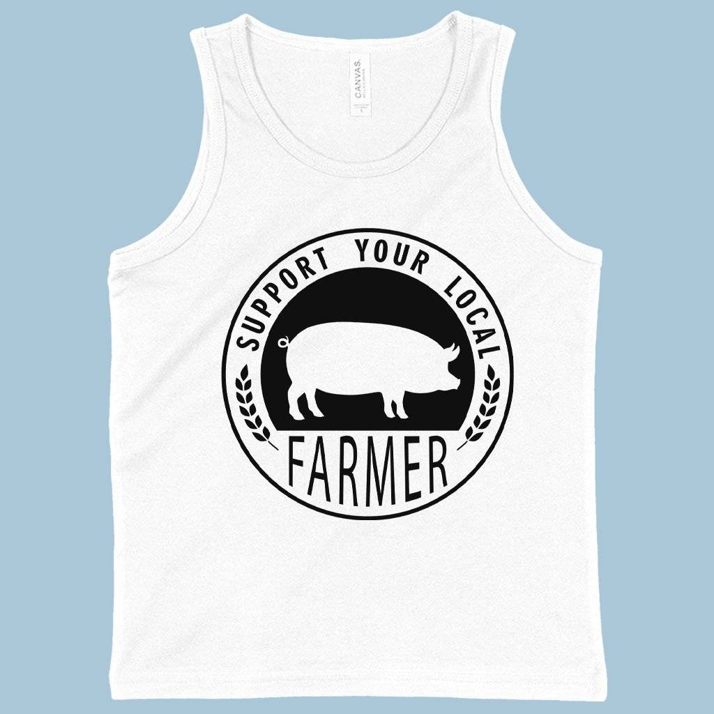 79306-35c162.jpeg Kids' Support Your Local Farmer Tank - Farmers' Market Tanks - Tanks for Farmers Kids & Baby Kids' Clothing Color : Black|Athletic Heather|White