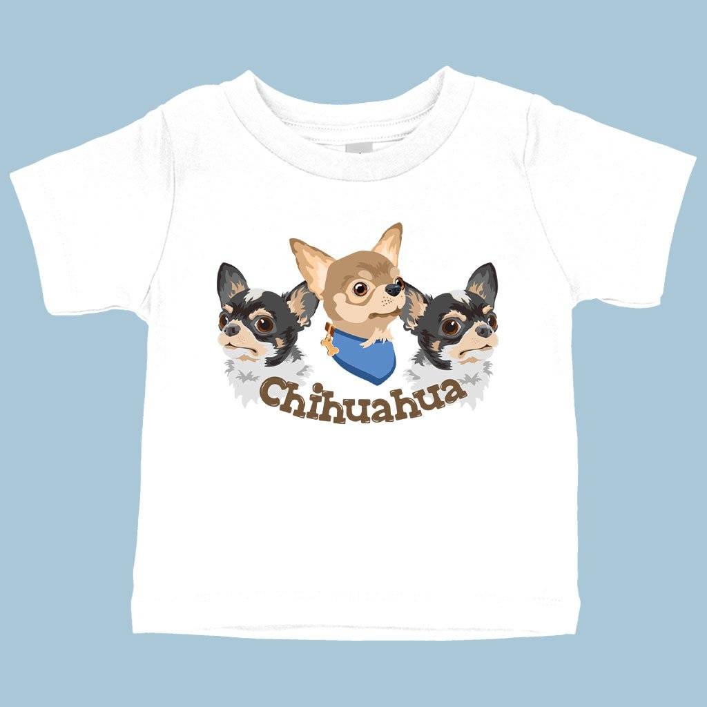 79384-c75e0d.jpeg Baby Chihuahua T-Shirt - Dog Print T-Shirt - Dog Themed T-Shirts Baby Clothing Kids & Baby Color : White|Heather Columbia Blue|Navy