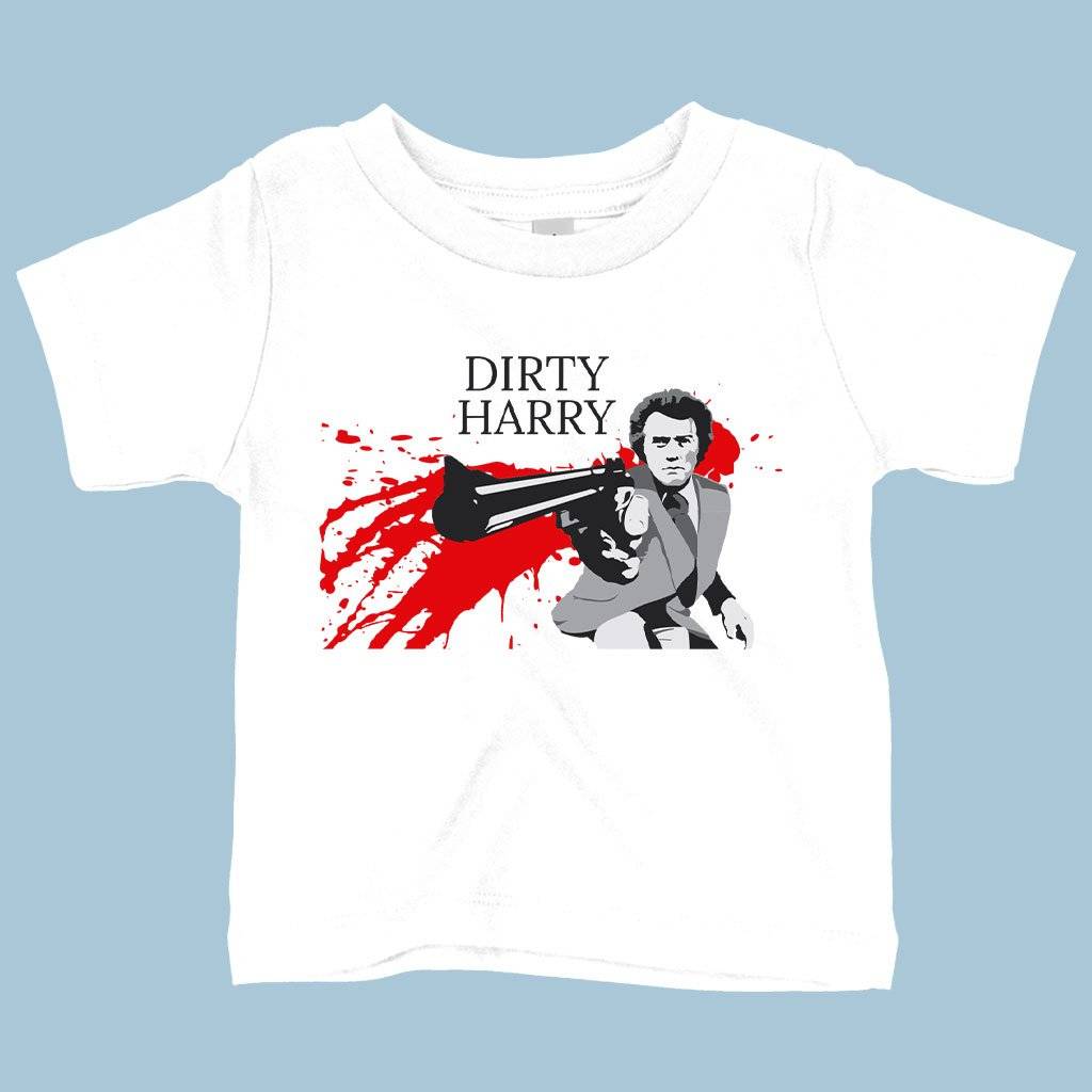 79385-2f28af.jpeg Baby Dirty Harry T-Shirt - Dirty Harry Gifts Baby Clothing Kids & Baby Color : Pink|Navy|White