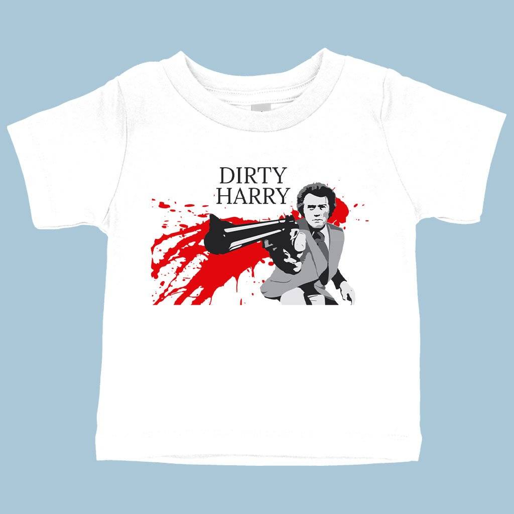 79385-e94bfe.jpeg Baby Dirty Harry T-Shirt - Dirty Harry Gifts Baby Clothing Kids & Baby Color : Pink|Navy|White