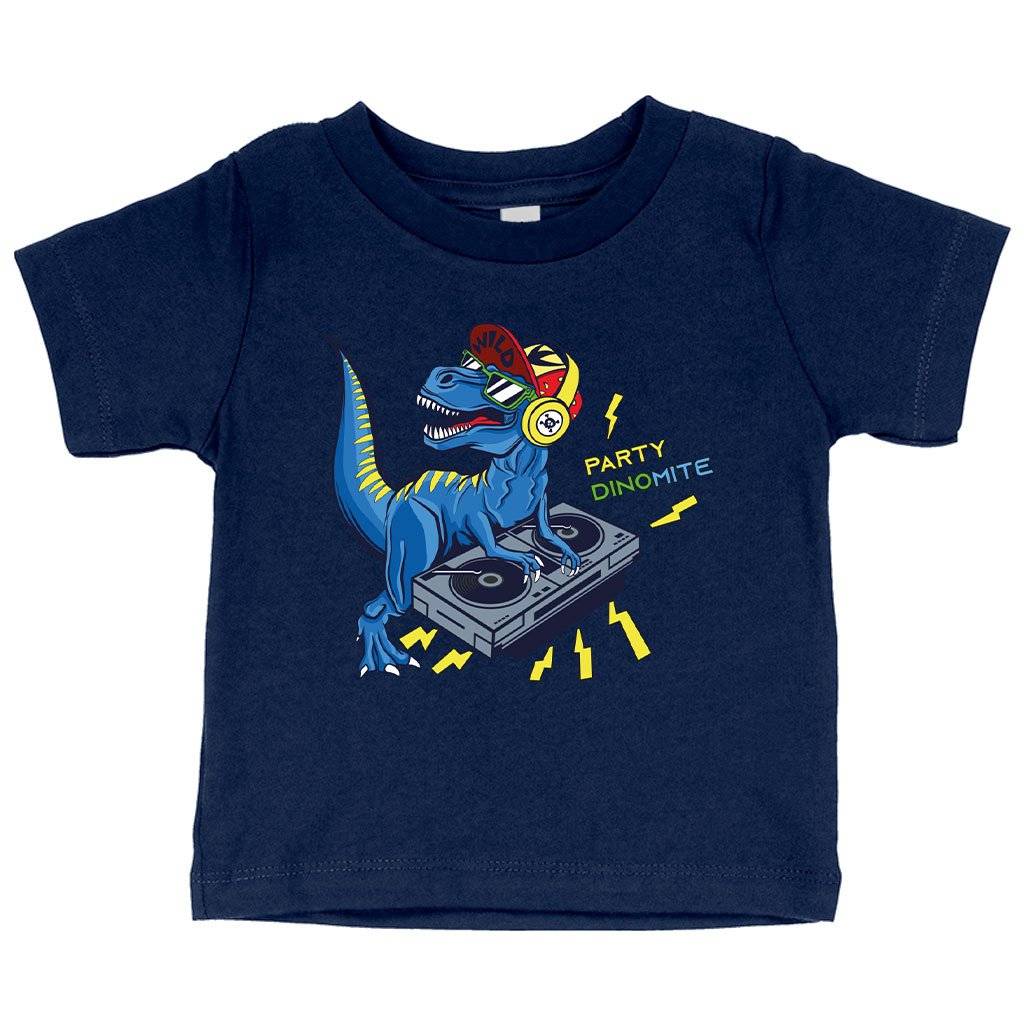 79386-fcc70d.jpeg Baby Party DinoMite T-Shirt - Dinosaur T-Shirt Baby Clothing Kids & Baby Color : Pink|Athletic Heather|Navy