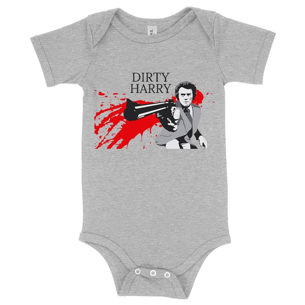 79393-c90301.jpeg Baby Dirty Harry Onesie - Dirty Harry Gifts Baby Clothing Kids & Baby Color : Peach Triblend|Ice Blue Triblend|Gray Triblend