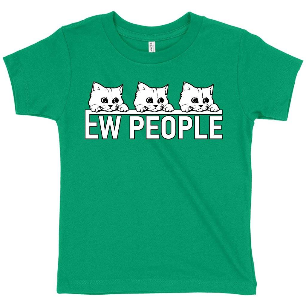 79524-324e67.jpeg Toddler Ew People T-Shirt - Sarcasm T-Shirt Kids & Baby Toddler Clothing Color : Kelly|Heather Red|Heather Columbia Blue