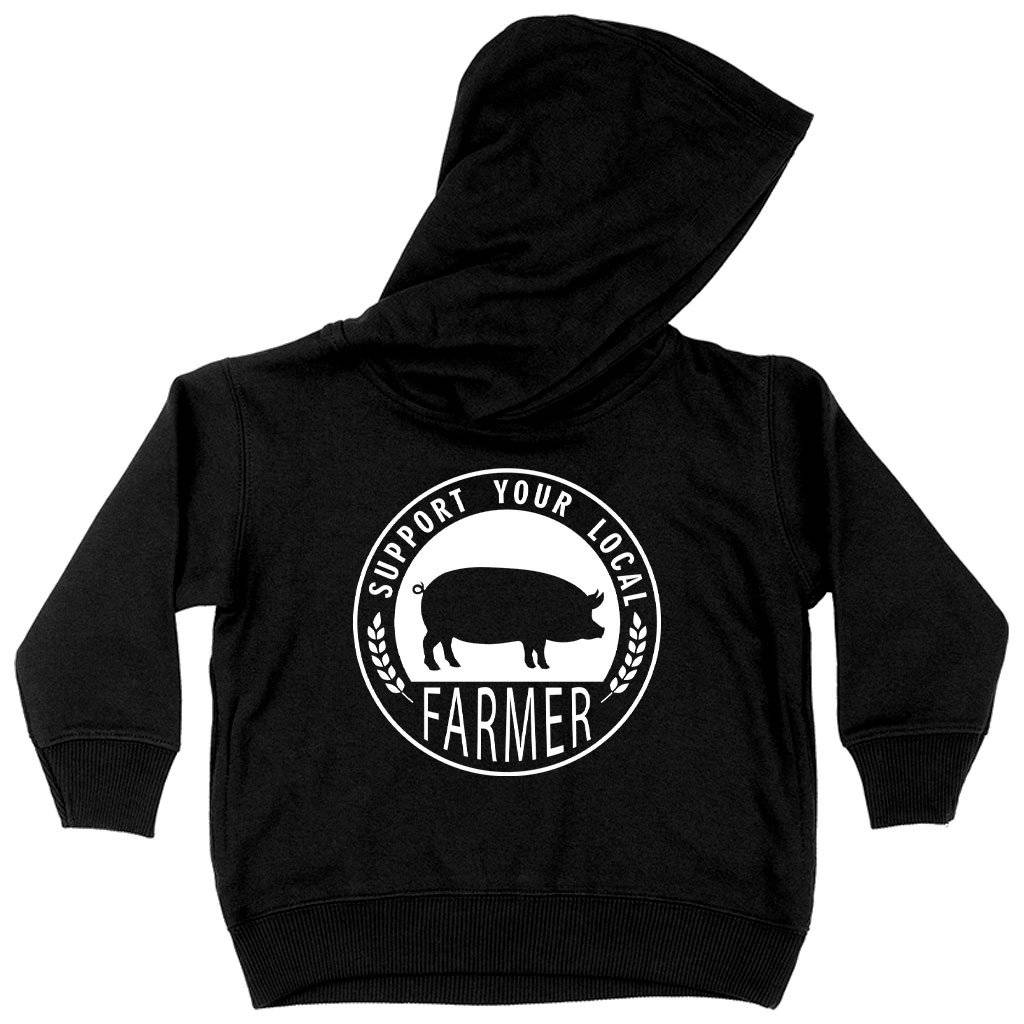 79528-9c77e3.jpeg Toddler Support Your Local Farmer Hoodie - Farmers' Market Hoodies - Hoodies for Farmers Kids & Baby Toddler Clothing Color : Black|Pink|White