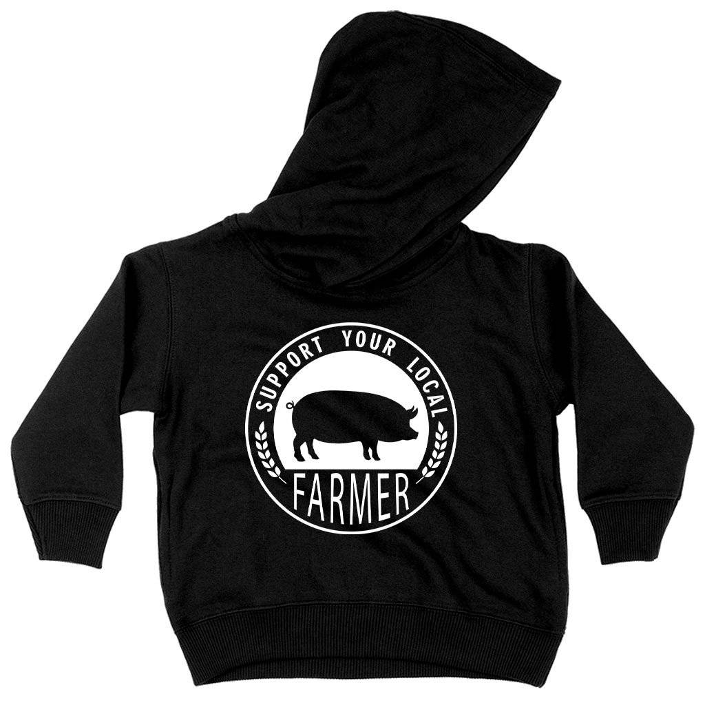79528-a453bd.jpeg Toddler Support Your Local Farmer Hoodie - Farmers' Market Hoodies - Hoodies for Farmers Kids & Baby Toddler Clothing Color : Black|Pink|White