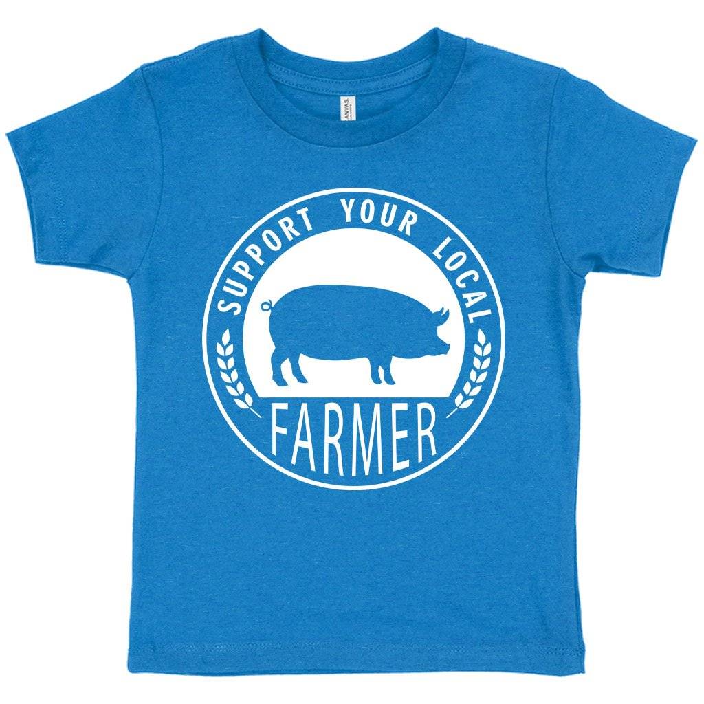 79531-c57255.jpeg Toddler Support Your Local Farmer T-Shirt - Farmers' Market T-Shirts - T-Shirts for Farmers Kids & Baby Toddler Clothing Color : Heather Dust|Athletic Heather|Heather Columbia Blue