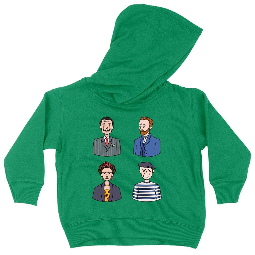 79532-517af6.jpeg Toddler Famous Artists Hoodie - Art Print Hoodies Kids & Baby Toddler Clothing Color : White|Pink|Kelly