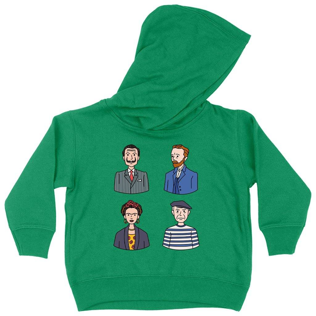 79532-c3152b.jpeg Toddler Famous Artists Hoodie - Art Print Hoodies Kids & Baby Toddler Clothing Color : White|Pink|Kelly