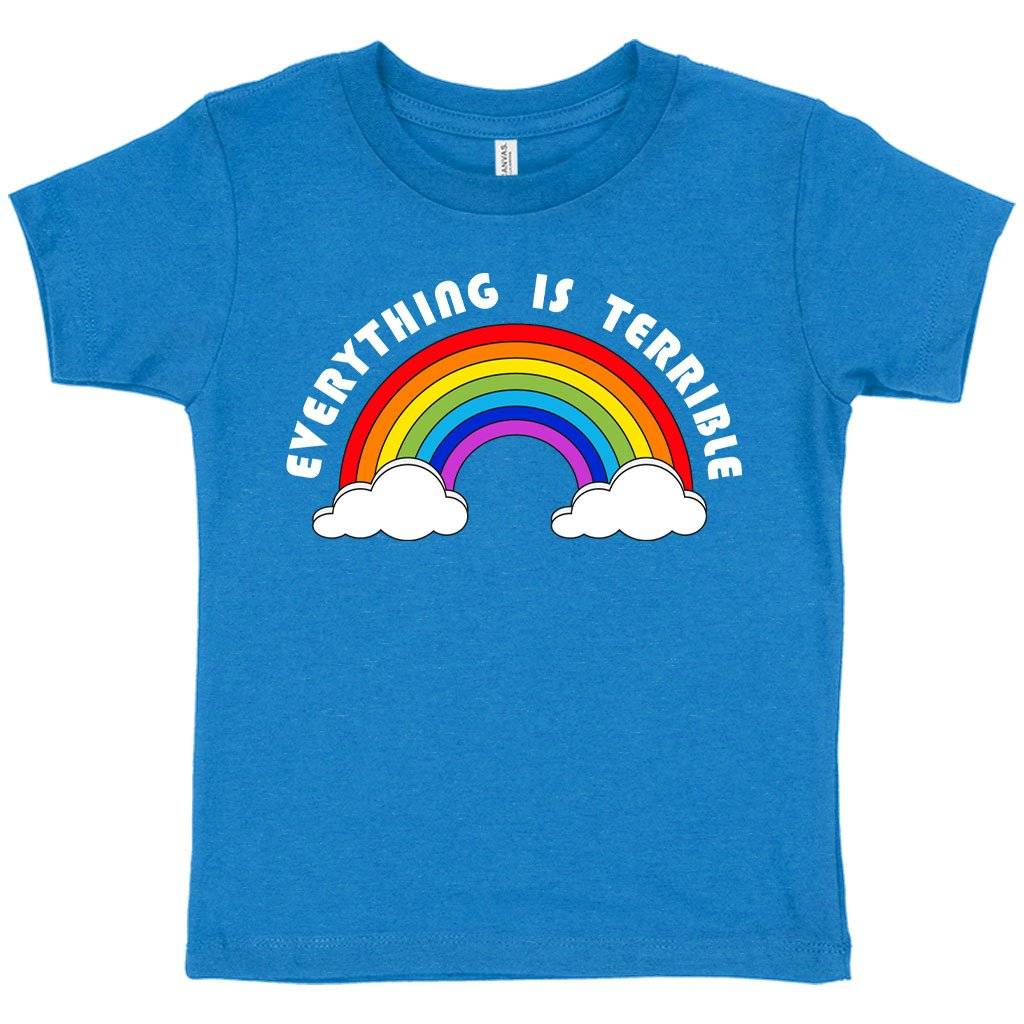 79535-577108.jpeg Toddler Everything Is Terrible T-Shirt - Funny T-Shirts Kids & Baby Toddler Clothing Color : Heather Yellow Gold|Heather Columbia Blue|Athletic Heather