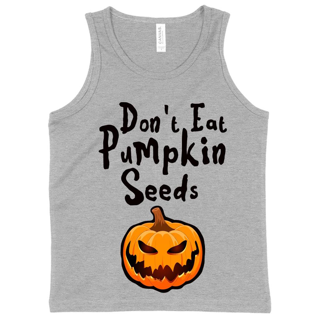 79678-8bf3d2.jpeg Kids' Don’t Eat Pumpkin Seeds Tank - Halloween Tanks Kids & Baby Kids' Clothing Color : White|Athletic Heather|Black