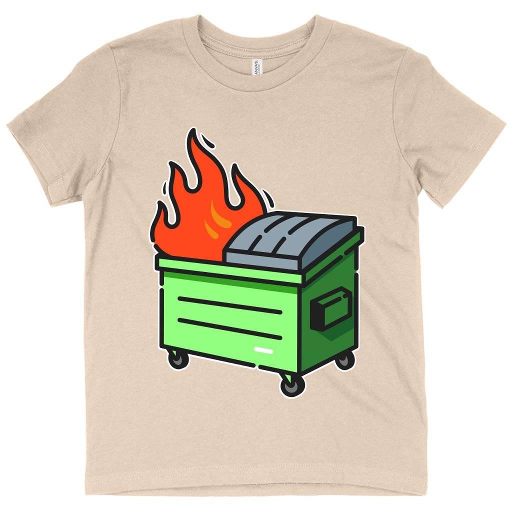79680-266b09.jpeg Kids' Dumpster Fire T-Shirt - Graphic T-Shirt Kids & Baby Kids' Clothing Color : Black|White|Natural