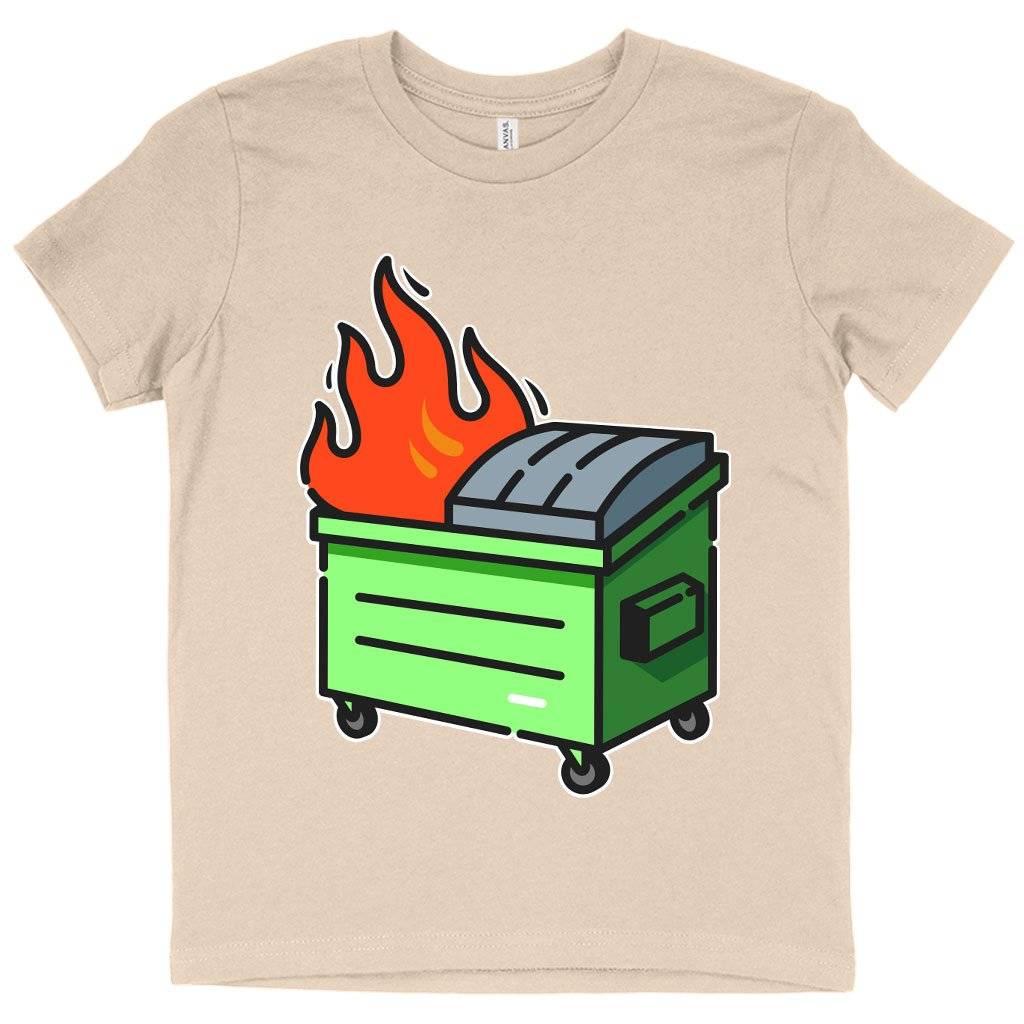 79680-3c8a38.jpeg Kids' Dumpster Fire T-Shirt - Graphic T-Shirt Kids & Baby Kids' Clothing Color : Black|White|Natural