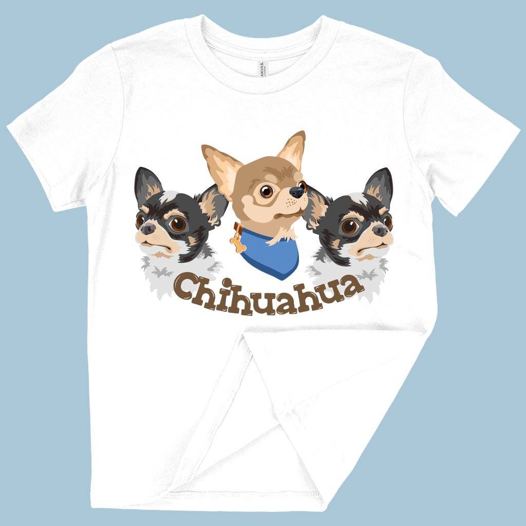 79773-be50b8.jpeg Kids' Chihuahua T-Shirt - Dog Print T-Shirt - Dog Themed T-Shirts Kids & Baby Kids' Clothing Color : Columbia Blue|White|Black