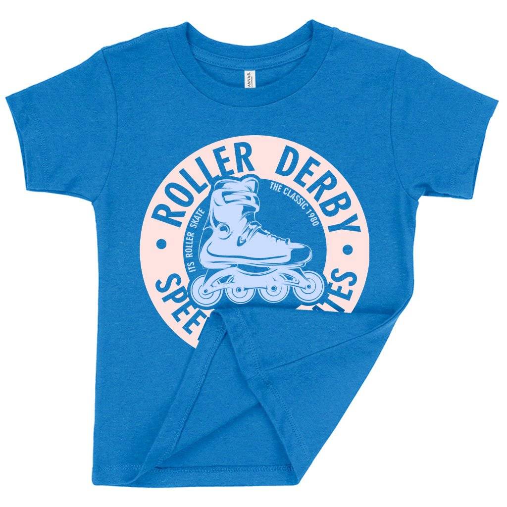 Toddler Roller Derby Speed on Skates T-Shirt - Roller Derby Clothes - Roller Derby Clothes Kids & Baby Toddler Clothing Color : Heather Columbia Blue|Heather Yellow Gold|Heather Red 