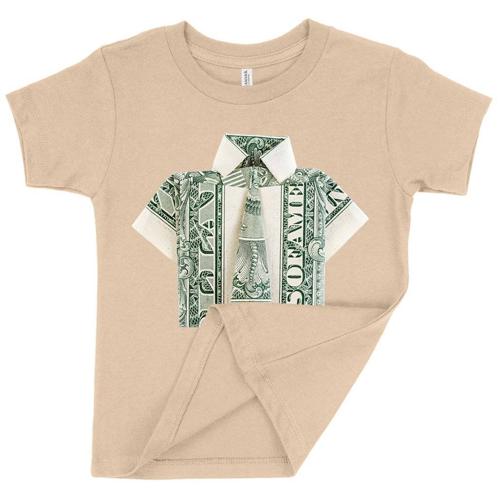 80366-0967ed.jpeg Toddler Dollar Origami T-Shirt - Money Origami Kids & Baby Toddler Clothing Color : Heather Red|Heather Dust|Kelly