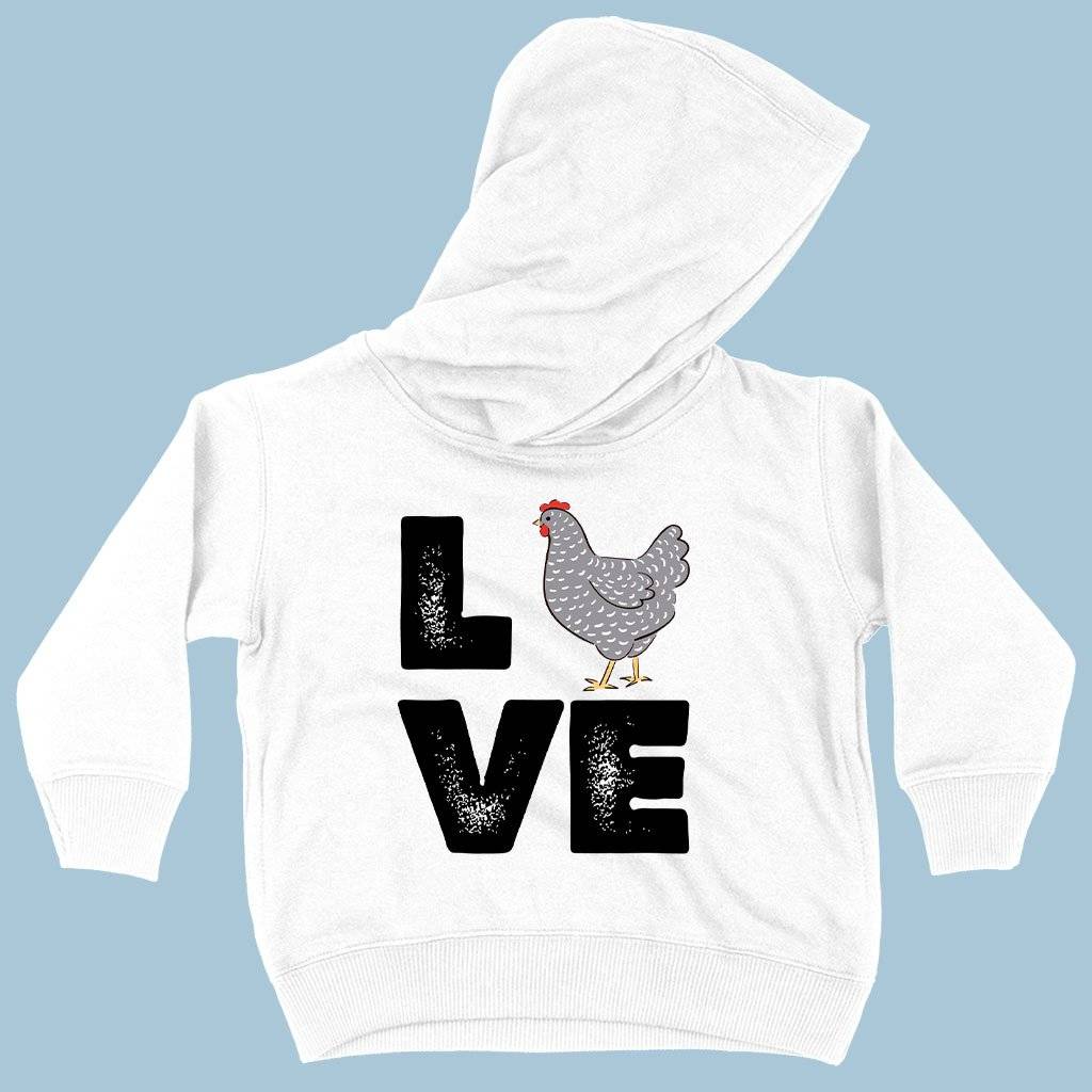 80374-e74954.jpeg Toddler Love Chicken Hoodie - Distressed Graphic Hoodie Kids & Baby Toddler Clothing Color : White|Kelly|Black