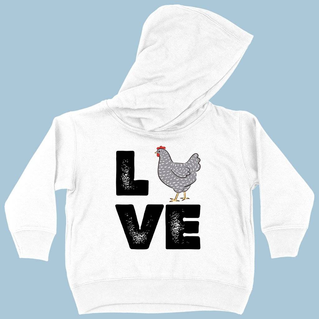 80374-fdb430.jpeg Toddler Love Chicken Hoodie - Distressed Graphic Hoodie Kids & Baby Toddler Clothing Color : White|Kelly|Black